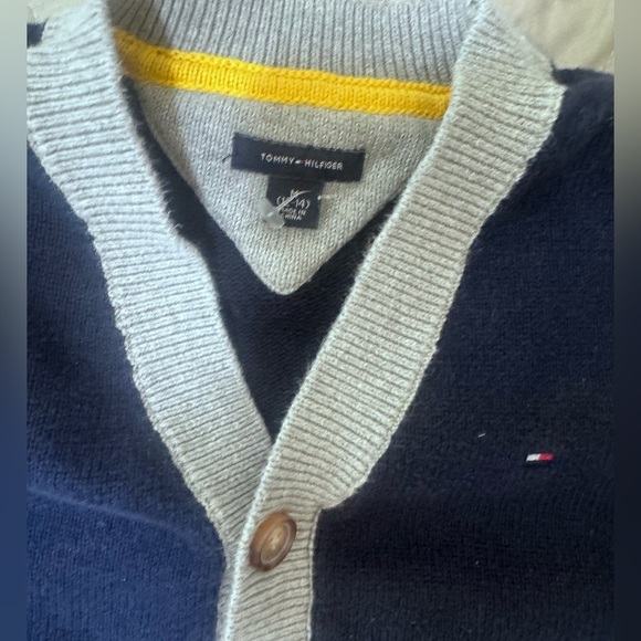 Tommy Hilfiger Women's Navy and Gray Cardigan - Picture 6 of 6